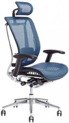 OFFICE PRO Kancelárska stolička LACERTA modrá