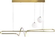 Toolight Toolight, LED stropné osvetlenie 120cm, LHJ039-CP, zlatá matná, OSW-60024