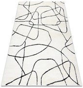 Koberec MODE 8522 abstraktný, krémový / čierny