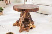 Masívny odkladací stolík Root Teak 40cm