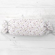 Biante Vankúš valec bonbon Sandra SA-004 Fialové ružičky 15x40 cm