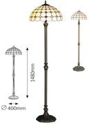 Stojaca lampa Tiffany Rabalux 8078 kolekcia Marvel Ø40*148