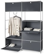 Kovový skriňový systém »CN3«, sivý