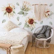 Gario Nálepka na stenu Sunflower - pestré slnečnice