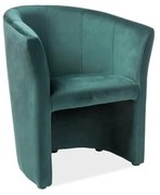 Sedacia súprava Cuba Velvet, kreslo, zelená