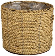 Pletený prírodný obal na kvetinu M - Ø 26 * 21 cm