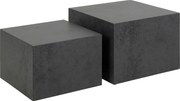 XXXLutz SADA KONFERENČNÝCH STOLÍKOV, čierna, kompozitné drevo, 50/58/50/58/33/40 cm - Stolíky do obývačky - 001749094110