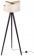 Stojacia lampa Werona 7, 1x krémové textilné tienidlo so vzorom, g, k
