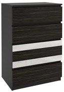 Komoda 50 Belini čierny / eben kráľovský MH KOM1/1/B/HK/W/0