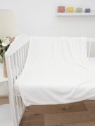 Detská deka do postieľky mikroplyš Exclusive 80 × 100 cm – Laura biela