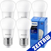 SADA 5x Philips LED žiarovka E27 5W 470lm 2700K EyeComfort CorePro P45