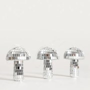 Závesná vianočná dekorácia DISCO hríby 755088 (3ks)