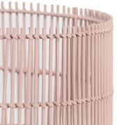 Svetlo ružové bambusové tienidlo Rodger - Ø 30 * 25 cm