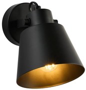 Brilagi - Nástenné bodové svietidlo TECHNO 1xE27/60W/230V čierna
