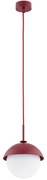 Argon 8296 - Luster na lanku CAPPELLO 1xE27/15W/230V červená