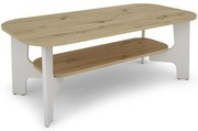 Konferenčný stolík Palermo 110x55 Artisan/Biela