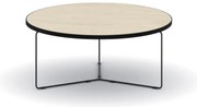 Okrúhly konferenčný stôl TENDER, priemer 90 cm, dub prírodný