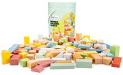 Drevené stavebné kocky - 100 ks