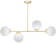 Luster na tyči FIRA 4xE27/60W/230V zlatá