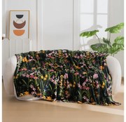 Mikroplyšová deka MYSTIC GARDEN, tmavozelená Rozmer: 200 x 220 cm