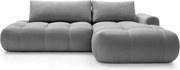Rohová sedacia súprava Ombre (p) (sivá čierna)