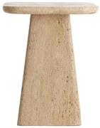 Odkladací stolík s doskou z kameňa 40x40 cm Kepami – Light &amp; Living