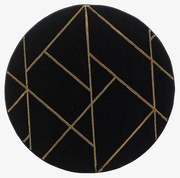 Koberec Diamond 1,6/1,6 B0052 čierna/zlatá