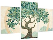 Obraz – Elegantná mozaika so stromom (90x60 cm)