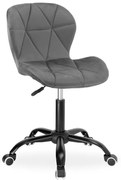 Kancelárska stolička SPINER zamatová, grafitová
