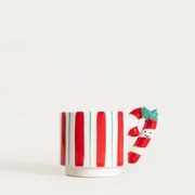 Hrnček JUNDI červený / biely 760396 350 ml