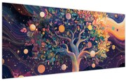 Obraz – Fialový strom plný energie (120x50 cm)