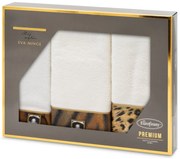 BAVLNENÝ UTERÁK EVA MINGE23 SADA 1KS 30X50 CM, 1KS 50X90 CM, 1KS 70X140 CM KRÉMOVÁ