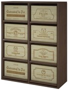 Expovinalia Regál na víno ARGANZA II Materiál a odstín: Borovice s odstínem tmavý dub