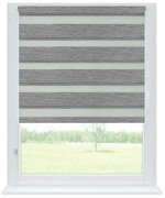 Dekodum Zatemňovacia Roleta Deň a Noc Strieborná Šířka (cm): 70, Dĺžka (cm): 150, Strana a farba mechanizmu: Ľavá – Biela