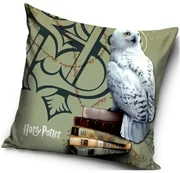 Vankúš Harry Potter - motív Sova Hedvika - 40 x 40 cm