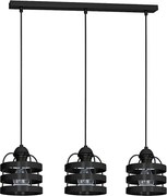 Luster TUBE 3xE27/60W/230V čierna