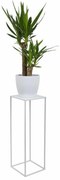 HowHomely Stojan na kvety 70x24 cm biela DD0030