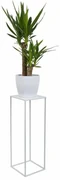 HowHomely Stojan na kvety 70x24 cm biela DD0030
