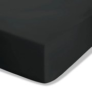 Čierna napínacia perkálová plachta 90x190 cm Easy Iron Percale – Catherine Lansfield