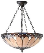 Endon 63976 - Luster na reťazi Tiffany BROOKLYN 3xE27/60W/230V priemer 50 cm