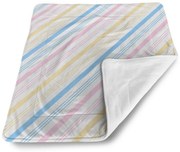 Sablio Deka pre bábätko Trojfarebné pruhy - 80x100 cm