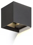 Vonkajšie nástenné svietidlo RENDL RED TITO SQ DIMM 2x3W R13739