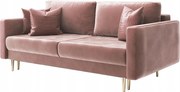 Pohovka trojsedačka Vallera (ružová)