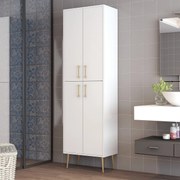 Úložná skrinka Berlin A - White, Gold