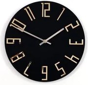 Moderné nástenné hodiny Slim Matná Čierna