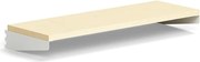 Polica RELY, laminát, 900x300 mm, biela/buk
