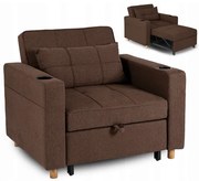 Kreslo JEREMY hnedé