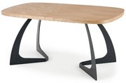 Jedálenský stôl Veldon, dub / čierna