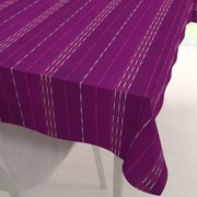Biante Bavlnený obdĺžnikový obrus Olivia OL-002 Pásiky na fialovom 120x200 cm