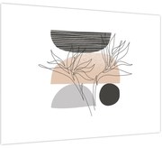 Obraz - Line art kvety N⁰2 (70x50 cm)
